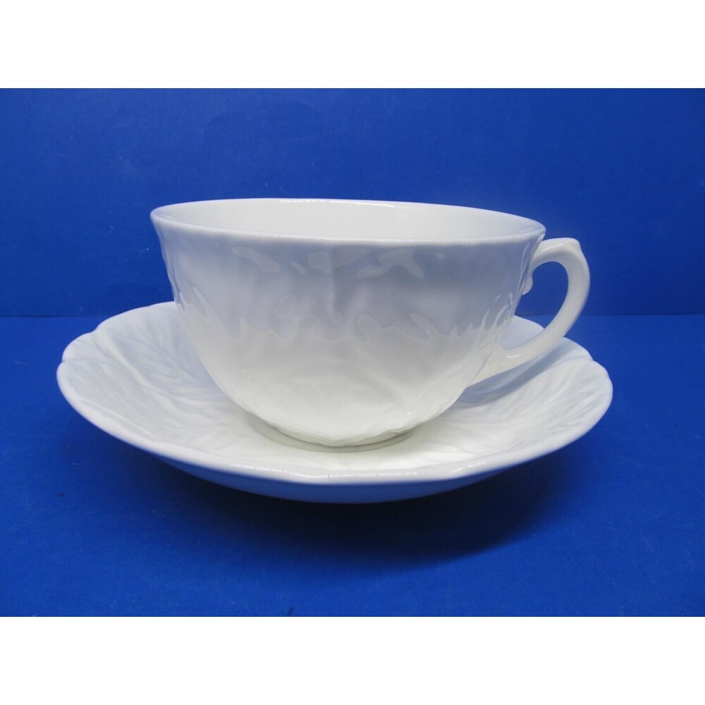 Wedgwood Countryware White Cup And Saucer VGC